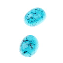 3D Nail Art DIY Glitter Decoration Stickers Oval Diamond Shaped Blue
