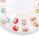 24pcs/Set 3D Nail Art Tips Rhinestones Glitters Tips Decoration Manicure Wheel