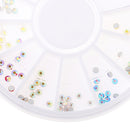 120pcs/Set 3D Nail Art Rhinestones Round Glitters Tips Decoration Manicure Wheel
