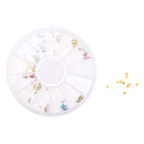 120pcs/Set 3D Nail Art Rhinestones Round Glitters Tips Decoration Manicure Wheel