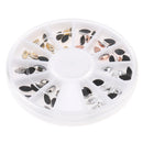 3D Acrylic Nail Art DIY Glitter Decoration Stickers Gold Silver