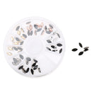 3D Acrylic Nail Art DIY Glitter Decoration Stickers Gold Silver