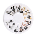 3D Acrylic Nail Art DIY Glitter Decoration Stickers Gold Silver