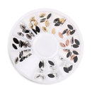 3D Acrylic Nail Art DIY Glitter Decoration Stickers Gold Silver