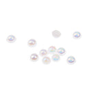 3D Nail Art DIY Glitter Decoration Stickers White Pearl Shaped