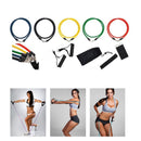 11pcs Resistance Bands Tube Set for Fitness Exercise Yoga Pilates Workout Strength Training