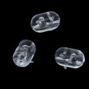 0.8mm Clear Oval Beads Fishing Rod Rig Beads Pack of 100