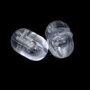 0.8mm Clear Oval Beads Fishing Rod Rig Beads Pack of 100