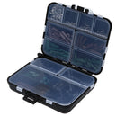 18 Compartment Fishing Tackle Box with Hooks Beads Rubber Tubes Sleeves Tool