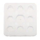 Square 9 Holes Clear Acrylic Pigment Cup Cap Rack Permanent Tattoo Ink Cup Holder Stand Tattoo Accessories Supply