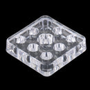 Square 9 Holes Clear Acrylic Pigment Cup Cap Rack Permanent Tattoo Ink Cup Holder Stand Tattoo Accessories Supply