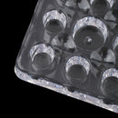 Square 9 Holes Clear Acrylic Pigment Cup Cap Rack Permanent Tattoo Ink Cup Holder Stand Tattoo Accessories Supply