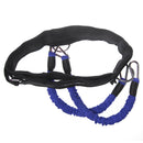 Set Of Latex Tubes + Foot Straps + Waist Belt + Storage Bag Case Cover Fitness Jump Training Supplies Blue 400mm