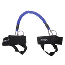 Set Of Latex Tubes + Foot Straps + Waist Belt + Storage Bag Case Cover Fitness Jump Training Supplies Blue 400mm