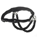 Set Of Latex Tubes + Foot Straps + Waist Belt + Storage Bag Case Cover Fitness Jump Training Supplies Black 400mm