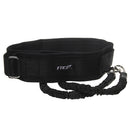 Set Of Latex Tubes + Foot Straps + Waist Belt + Storage Bag Case Cover Fitness Jump Training Supplies Black 400mm