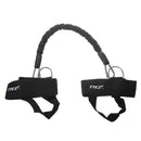 Set Of Latex Tubes + Foot Straps + Waist Belt + Storage Bag Case Cover Fitness Jump Training Supplies Black 400mm