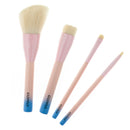 4Pcs Cosmetic Makeup Eyeshadow Powder Foundation Blending Brush Set Wooden Handle
