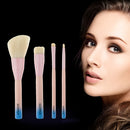 4Pcs Cosmetic Makeup Eyeshadow Powder Foundation Blending Brush Set Wooden Handle
