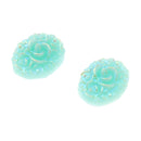 12X 3D Nail Art Diy Diamond Decoration Stickers Retro Oval Rose Shaped