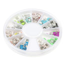 3D Nail Art DIY Glitter Decoration Stickers Square Rivet Shaped