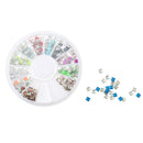 3D Nail Art DIY Glitter Decoration Stickers Square Rivet Shaped
