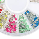 600pcs 3D Nail Art DIY Glitter Decoration Round Rivet Shaped
