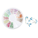 600pcs 3D Nail Art DIY Glitter Decoration Round Rivet Shaped