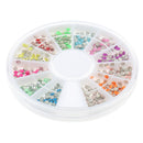 600pcs 3D Nail Art DIY Glitter Decoration Round Rivet Shaped