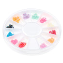 3D Nail Art DIY Glitter Decoration Stickers Retro Rose Heart Shaped