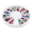 200pcs 3D Nail Art DIY Glitter Decoration Strip Rivet Shaped