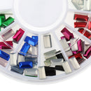 200pcs 3D Nail Art DIY Glitter Decoration Strip Rivet Shaped