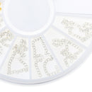 3D Nail Art DIY Glitter Decoration Gold Silver Chain Shaped