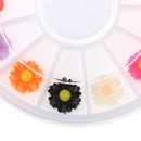 3D Nail Art DIY Glitter Decoration Stickers Chrysanthemum Shaped