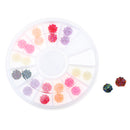 3D Nail Art DIY Glitter Decoration Stickers Round Retro Rose Shaped