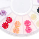 3D Nail Art DIY Glitter Decoration Stickers Round Retro Rose Shaped