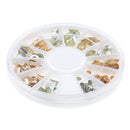 Fashion Multi Shape 3D Nail Art DIY Glitter Decoration Stickers Half-Solid Rivet Shaped