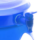 5L Outdoor Portable Collapsible Water Dispenser With Tap Beer Container Blue Camping Outing