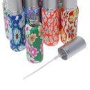 8ml Travel Perfume Aftershave Atomizer Pump Refillable Spray Bottle Flower Print