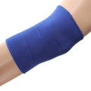 Elastic Sports Leg Knee Pads Support Strap Brace Wrap Protector Kneepads Sleeve Cap - Blue