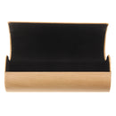 Portable Handmade Wood Grain Sunglasses Glasses Hard Protect PU Case Box Holder