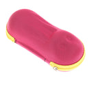 Kids Cute Cartoon Rabbit Zipper Sunglasses Eye Glasses Hard Case Box Holder Random Color
