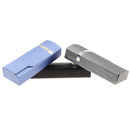 Foldable Metal PU Reading Glasses Box Holder Eyeglasses Sunglass Storage Case 16*5*3cm