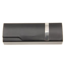 Foldable Metal PU Reading Glasses Box Holder Eyeglasses Sunglass Storage Case 16*5*3cm