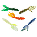 5Pcs Soft Artificial Baits Swim Lure Bass Swimbaits Tail Fishing Lure Bait
