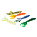 5Pcs Soft Artificial Baits Swim Lure Bass Swimbaits Tail Fishing Lure Bait