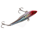 6.5cm Crank Minnow Bass Bait Fishing Jerk Lures Fishing Treble Hooks Red