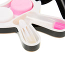 Cute Rabbit Shape Travel Contact Lens Case Pocket Size Storage Holder Container, Random Color