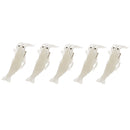 Pack of 5 Luminous Plastic Simulation Soft Shrimp Fishing Lures Baits Smell Tackle with Hook