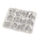 60Pcs/ Box Mixed 12 Sizes Fishing Rod Guide Tip Tackle Repair Kit 2.0-3.6mm